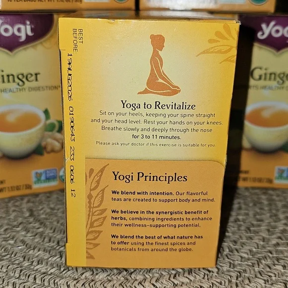 6 NEW Yogi Ginger Tea Boxes 16 ct each - Picture 4 of 5